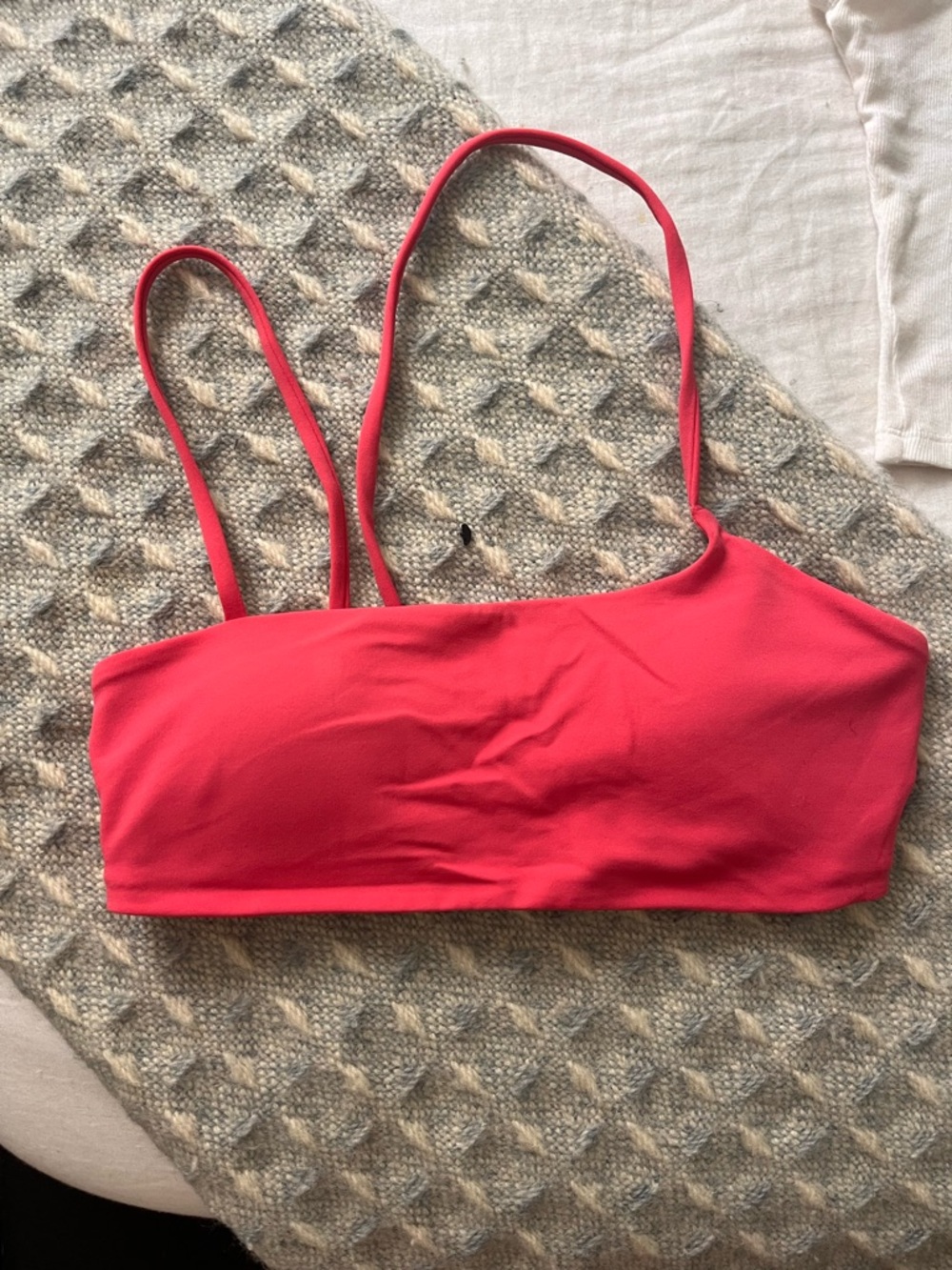 lululemon athletica Red Seamless Bandeau Bralette